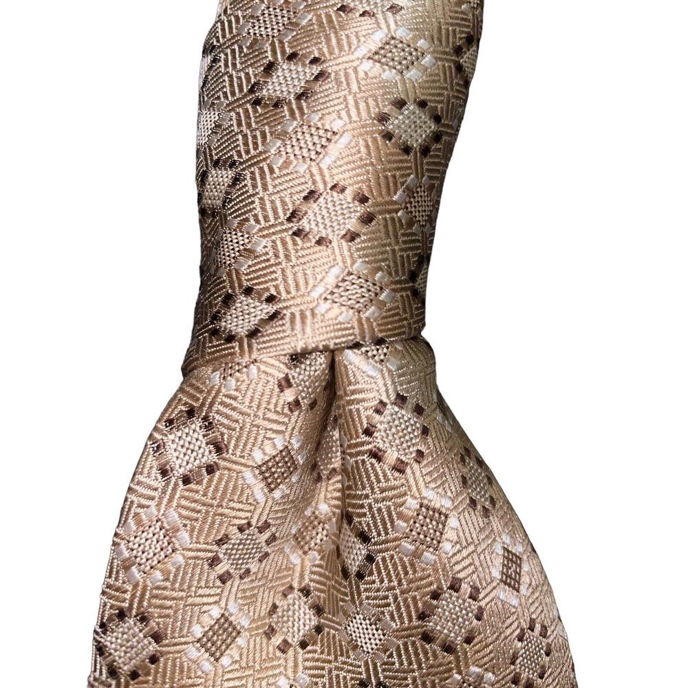 Fabio Ferretti Silk Tie Gold  Hand Made In‎ Italy  60" X 3.75"